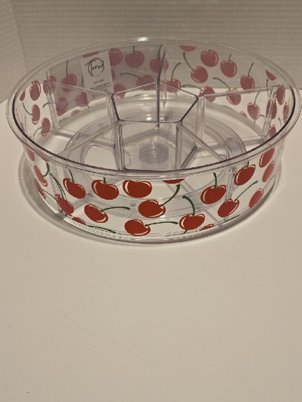 Cherry Bliss 6-Section Clear Rotating Organizer - Picture 3 of 4